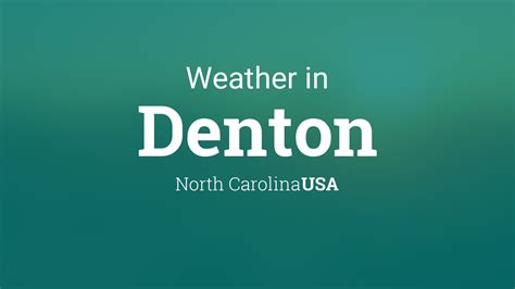 weather denton nc